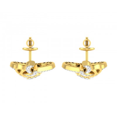 Eliza Diamond Earrings in Gold